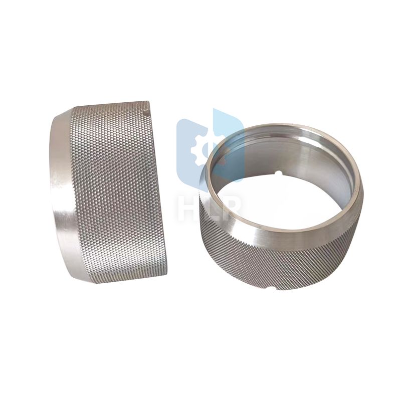 ลักษณะของปลอก Knurling อลูมิเนียมกลึง CNC